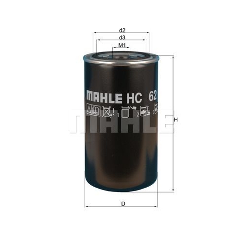 Hydraulikfilter, Automatikgetriebe KNECHT HC 62 f&uuml;r DEUTZ