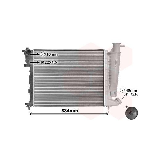 K&uuml;hler, Motork&uuml;hlung VAN WEZEL 09002059 f&uuml;r CITRO&Euml;N CITRO&Euml;N/PEUGEOT