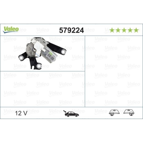 Wischermotor VALEO 579224 ORIGINAL TEIL f&uuml;r PEUGEOT, hinten