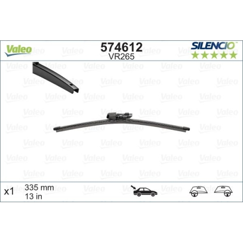 Valeo Silencio X-TRM OE Heck (x1) VR265 574612 Wischerblatt