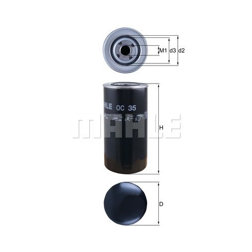 &Ouml;lfilter KNECHT OC 35 f&uuml;r FIAT FORD GMC IVECO ASTRA PERKINS VALMET DEUTZ BENATI