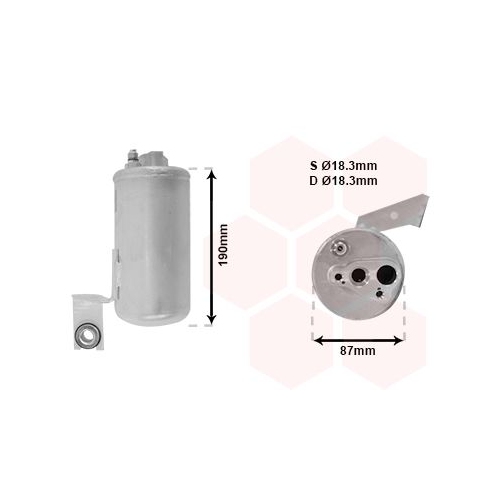 Trockner, Klimaanlage VAN WEZEL 0700D084 f&uuml;r CHRYSLER