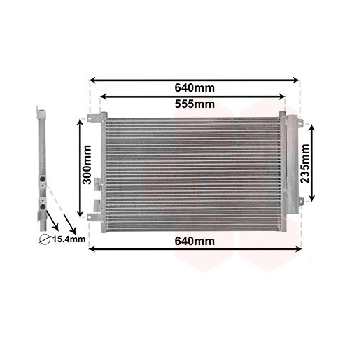 Kondensator, Klimaanlage VAN WEZEL 01005088 f&uuml;r ALFA ROMEO ALFAROME/FIAT/LANCI