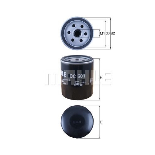 &Ouml;lfilter KNECHT OC 501 f&uuml;r CHRYSLER FIAT FORD GMC NISSAN SAAB TALBOT VAG SAME
