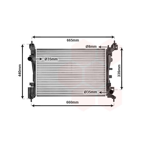 K&uuml;hler, Motork&uuml;hlung VAN WEZEL 09002261 f&uuml;r FIAT / LANCIA CITRO&Euml;N/PEUGEOT