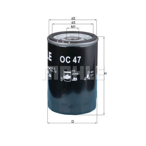 &Ouml;lfilter KNECHT OC 47 OF f&uuml;r CHRYSLER CITRO&Euml;N FORD GMC HANOMAG HENSCHEL PORSCHE