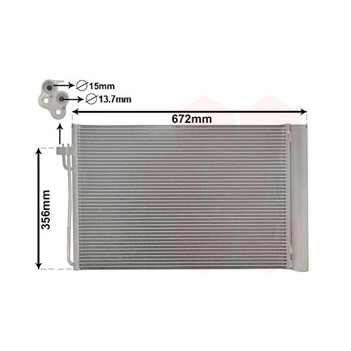 Kondensator, Klimaanlage VAN WEZEL 06005267 f&uuml;r BMW