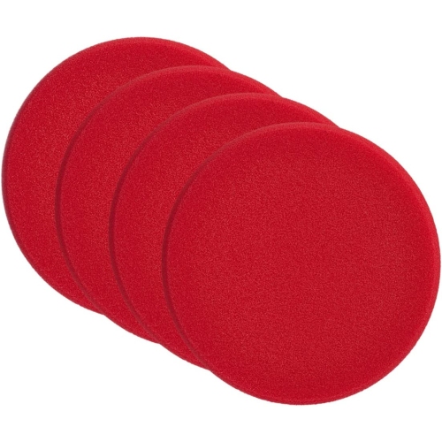 Sonax 4061659066003 04931000 Polierschwamm Rot 160 (hart) Schleifpad 4x