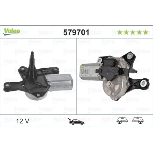 Wischermotor VALEO 579701 ORIGINAL TEIL f&uuml;r OPEL VAUXHALL, hinten