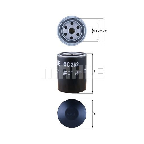 &Ouml;lfilter KNECHT OC 262 f&uuml;r FORD VAG