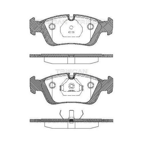 Bremsbelagsatz, Scheibenbremse TRISCAN 8110 11960 f&uuml;r BMW, Vorderachse