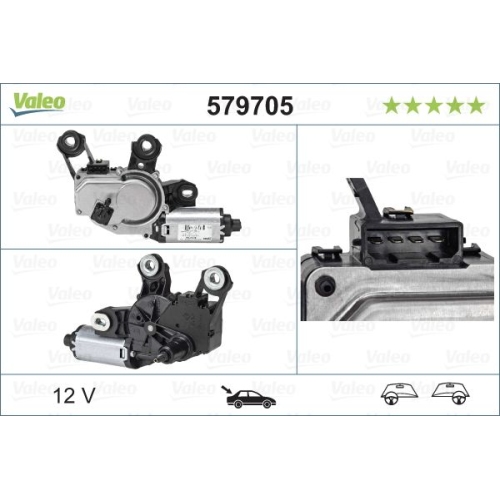 Wischermotor VALEO 579705 ORIGINAL TEIL f&uuml;r AUDI, hinten