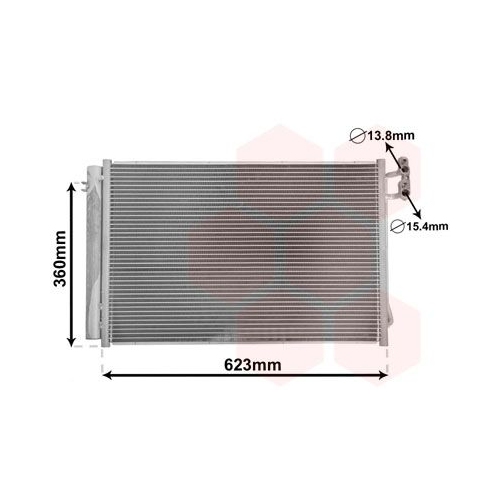 Kondensator, Klimaanlage VAN WEZEL 06005295 f&uuml;r BMW