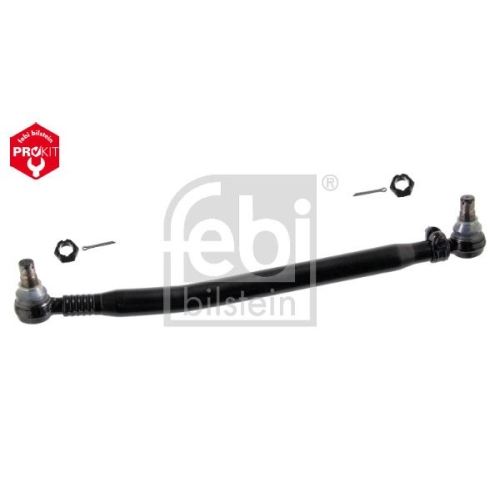 Febi Bilstein 19860 Lenkstange mit Kronenmuttern und Splinten, vom Lenkgetriebe zur 1. Vorderachse , 1 St&uuml;ck