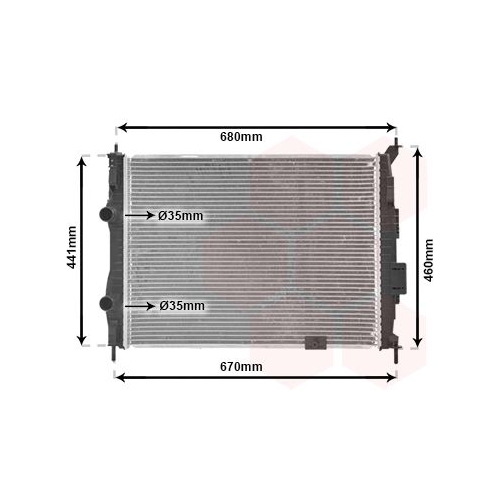 K&uuml;hler, Motork&uuml;hlung VAN WEZEL 13002278 f&uuml;r NISSAN