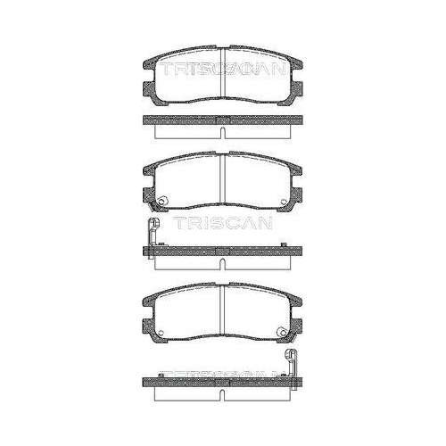 Bremsbelagsatz, Scheibenbremse TRISCAN 8110 42006 f&uuml;r CHRYSLER MITSUBISHI
