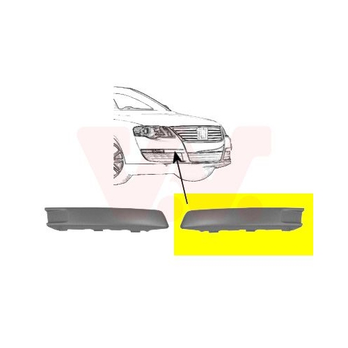 Blende, Sto&szlig;f&auml;nger VAN WEZEL 5839587 ** Equipart ** f&uuml;r VW, vorne links