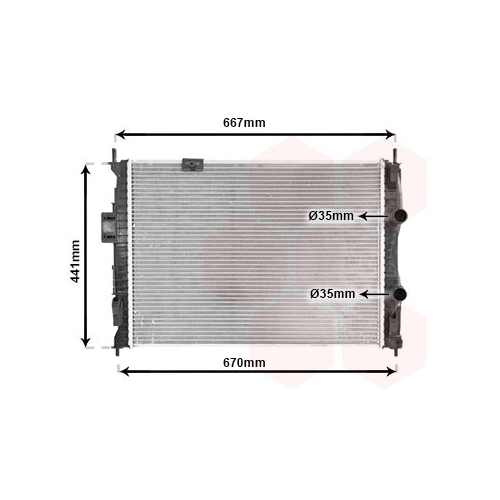 K&uuml;hler, Motork&uuml;hlung VAN WEZEL 13002279 f&uuml;r NISSAN