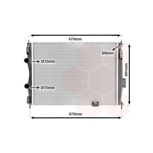 K&uuml;hler, Motork&uuml;hlung VAN WEZEL 13002280 f&uuml;r NISSAN