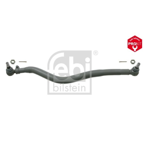 Febi Bilstein 22260 Lenkstange mit Kronenmuttern und Splinten, vom Lenkgetriebe zur 1. Vorderachse , 1 St&uuml;ck