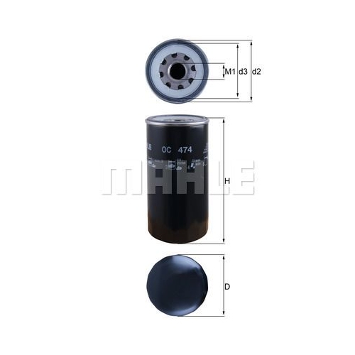 &Ouml;lfilter KNECHT OC 474 f&uuml;r IVECO RENAULT TRUCKS NEW HOLLAND