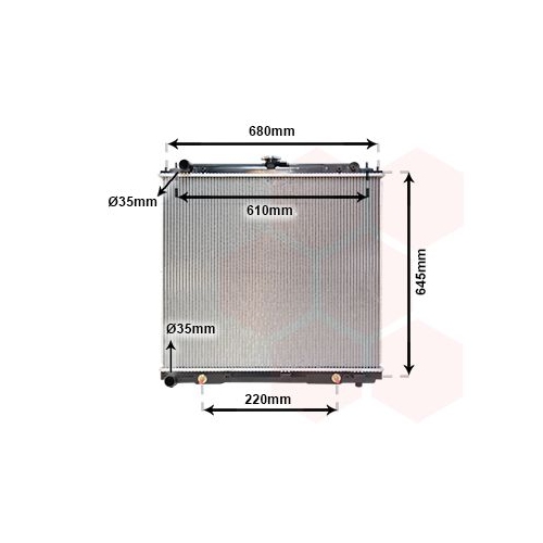 K&uuml;hler, Motork&uuml;hlung VAN WEZEL 13002297 f&uuml;r NISSAN