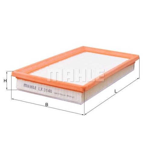 Luftfilter KNECHT LX 3148 f&uuml;r CHRYSLER FIAT