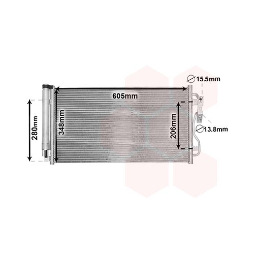 Kondensator, Klimaanlage VAN WEZEL 06005434 f&uuml;r BMW