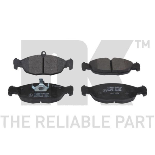Bremsbelagsatz, Scheibenbremse NK 223609 f&uuml;r DAIMLER JAGUAR OPEL VAUXHALL DAEWOO