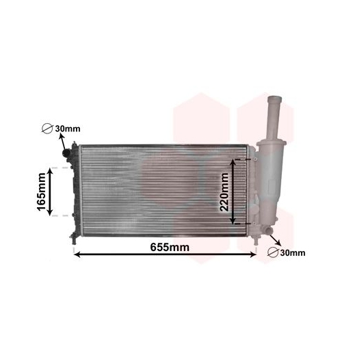 K&uuml;hler, Motork&uuml;hlung VAN WEZEL 17002218 f&uuml;r FIAT FIAT / LANCIA