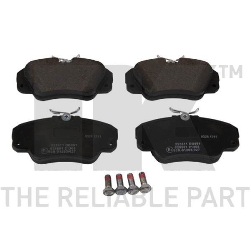 Bremsbelagsatz, Scheibenbremse NK 223611 f&uuml;r OPEL VAUXHALL CADILLAC, Vorderachse