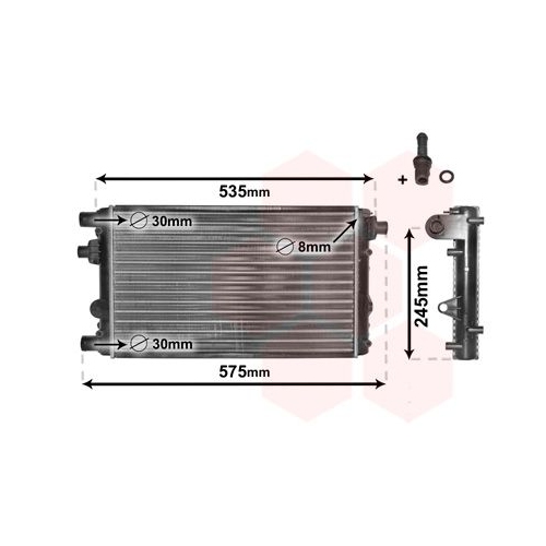 K&uuml;hler, Motork&uuml;hlung VAN WEZEL 17002239 *** IR PLUS *** f&uuml;r FIAT FIAT / LANCIA
