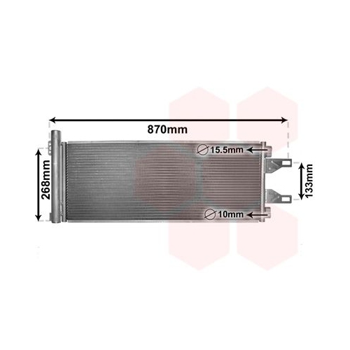 Kondensator, Klimaanlage VAN WEZEL 09005248 f&uuml;r CITRO&Euml;N FIAT CITRO&Euml;N/PEUGEOT