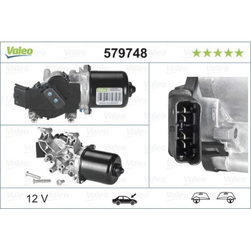 Wischermotor VALEO 579748 ORIGINAL TEIL f&uuml;r NISSAN, vorne