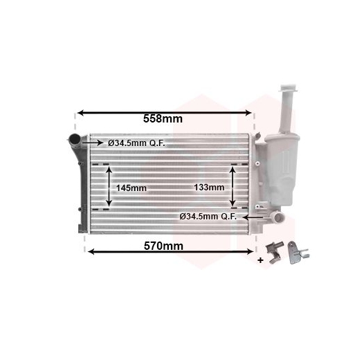 K&uuml;hler, Motork&uuml;hlung VAN WEZEL 17002291 *** IR PLUS *** f&uuml;r FIAT / LANCIA