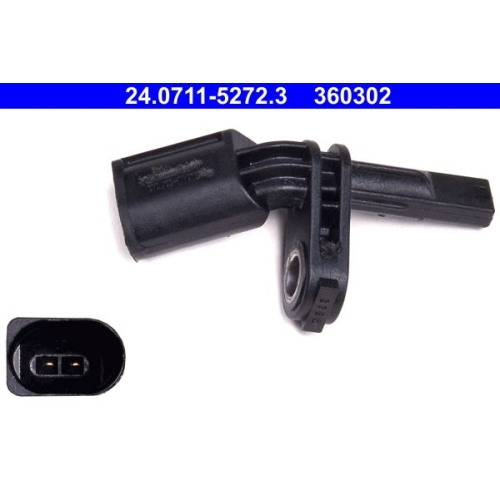 Sensor, Raddrehzahl ATE 24.0711-5272.3 f&uuml;r PORSCHE SEAT SKODA VAG