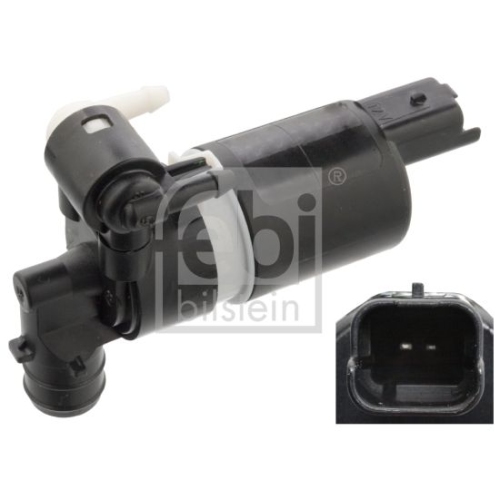 Febi Bilstein 105955 Waschwasserpumpe f&uuml;r Scheibenreinigungsanlage, 1 St&uuml;ck