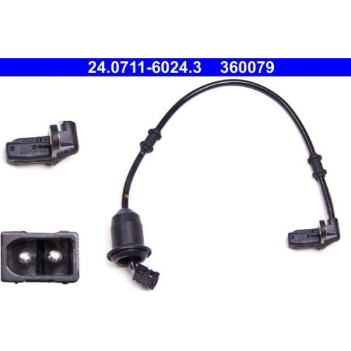 Sensor, Raddrehzahl ATE 24.0711-6024.3 f&uuml;r MERCEDES-BENZ, Hinterachse rechts