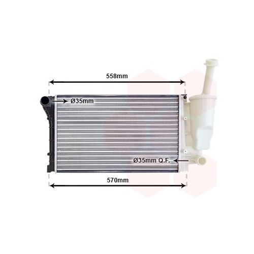 K&uuml;hler, Motork&uuml;hlung VAN WEZEL 17002368 f&uuml;r FIAT FIAT / LANCIA