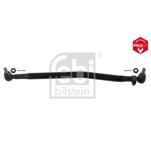 Febi Bilstein 35126 Lenkstange mit Kronenmuttern und Splinten, vom Lenkgetriebe zur 1. Vorderachse , 1 St&uuml;ck