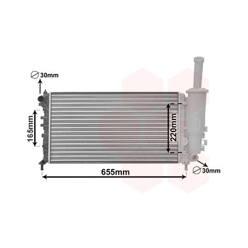K&uuml;hler, Motork&uuml;hlung VAN WEZEL 17002999 f&uuml;r FIAT / LANCIA