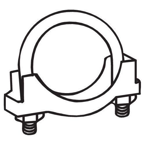 Klemmst&uuml;ck, Abgasanlage BOSAL 250-155 f&uuml;r FORD