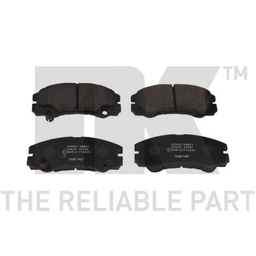 Bremsbelagsatz, Scheibenbremse NK 223622 f&uuml;r OPEL VAUXHALL, Vorderachse