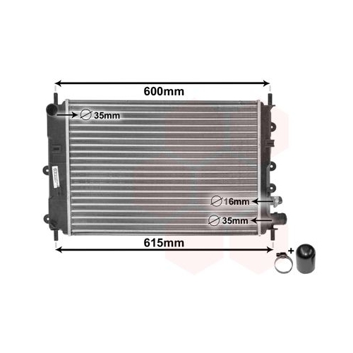 K&uuml;hler, Motork&uuml;hlung VAN WEZEL 18002151 *** IR PLUS *** f&uuml;r FORD