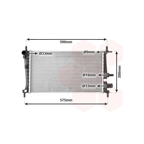 K&uuml;hler, Motork&uuml;hlung VAN WEZEL 18002217 *** IR PLUS *** f&uuml;r FORD