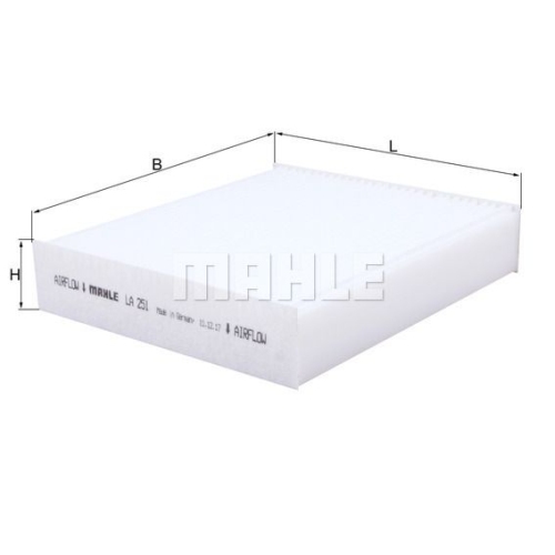 Filter, Innenraumluft KNECHT LA 251 f&uuml;r MITSUBISHI