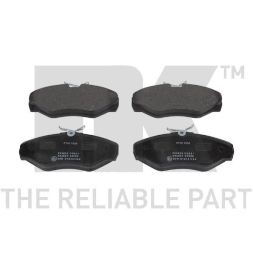 Bremsbelagsatz, Scheibenbremse NK 223626 f&uuml;r NISSAN OPEL RENAULT VAUXHALL