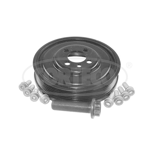 Riemenscheibensatz, Kurbelwelle CORTECO 80004922 f&uuml;r AUDI FORD SEAT SKODA VW
