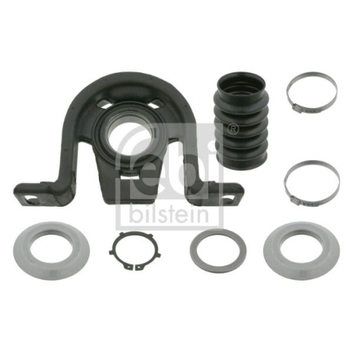 Febi Bilstein 24493 Reperatur Satz Kardanwellenmittellager mit integriertem W&auml;lzlager und Anbaumaterial , 1 St&uuml;ck
