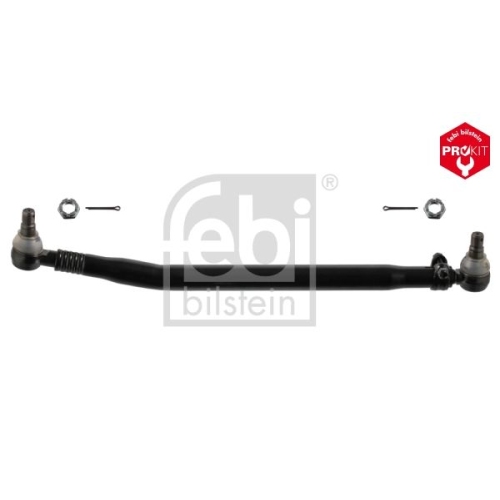 Febi Bilstein 35140 Lenkstange mit Kronenmuttern und Splinten, vom Lenkgetriebe zur 1. Vorderachse , 1 St&uuml;ck